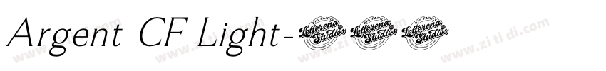 Argent CF Light字体转换